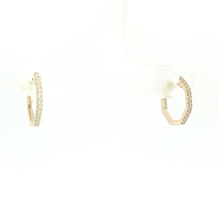 DIAMOND HOOP EARRING