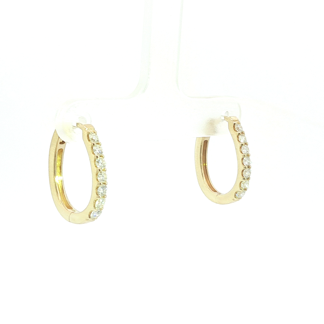 DIAMOND HOOP EARRING