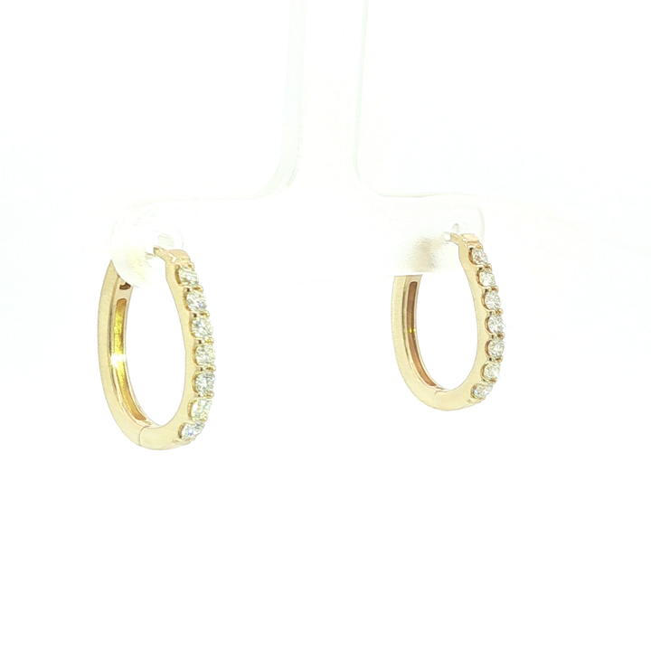 DIAMOND HOOP EARRING