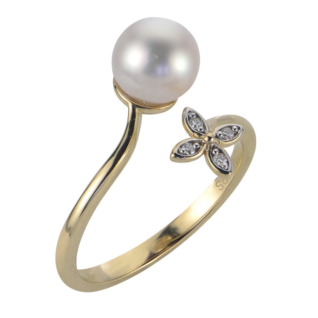 14KT Yellow Gold Freshwater Pearl Ring