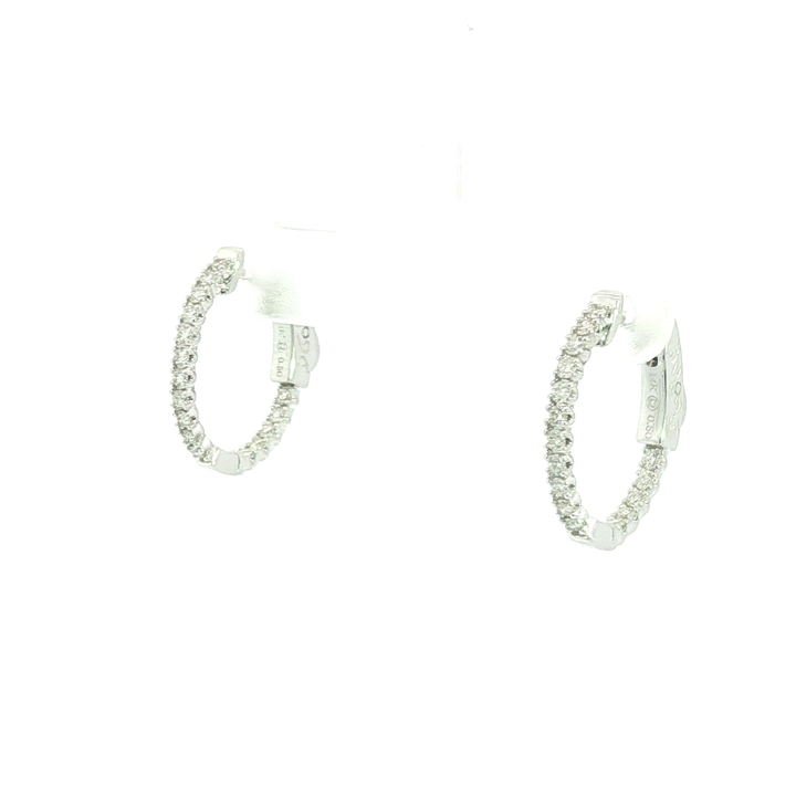 DIAMOND HOOP EARRING