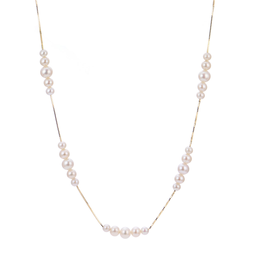 14KT Yellow Gold Freshwater Pearl Necklace