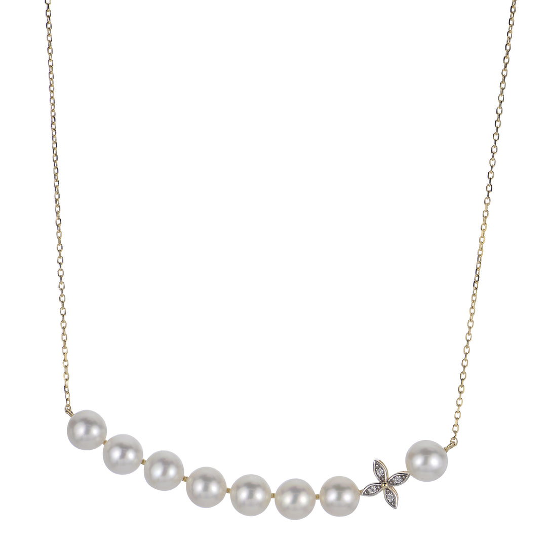 14KT Yellow Gold Freshwater Pearl Necklace