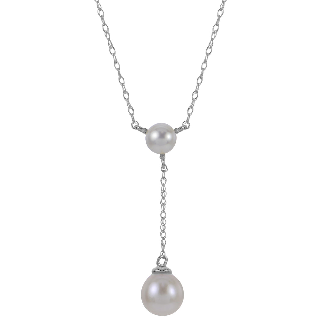 14KT White Gold Freshwater Pearl Necklace