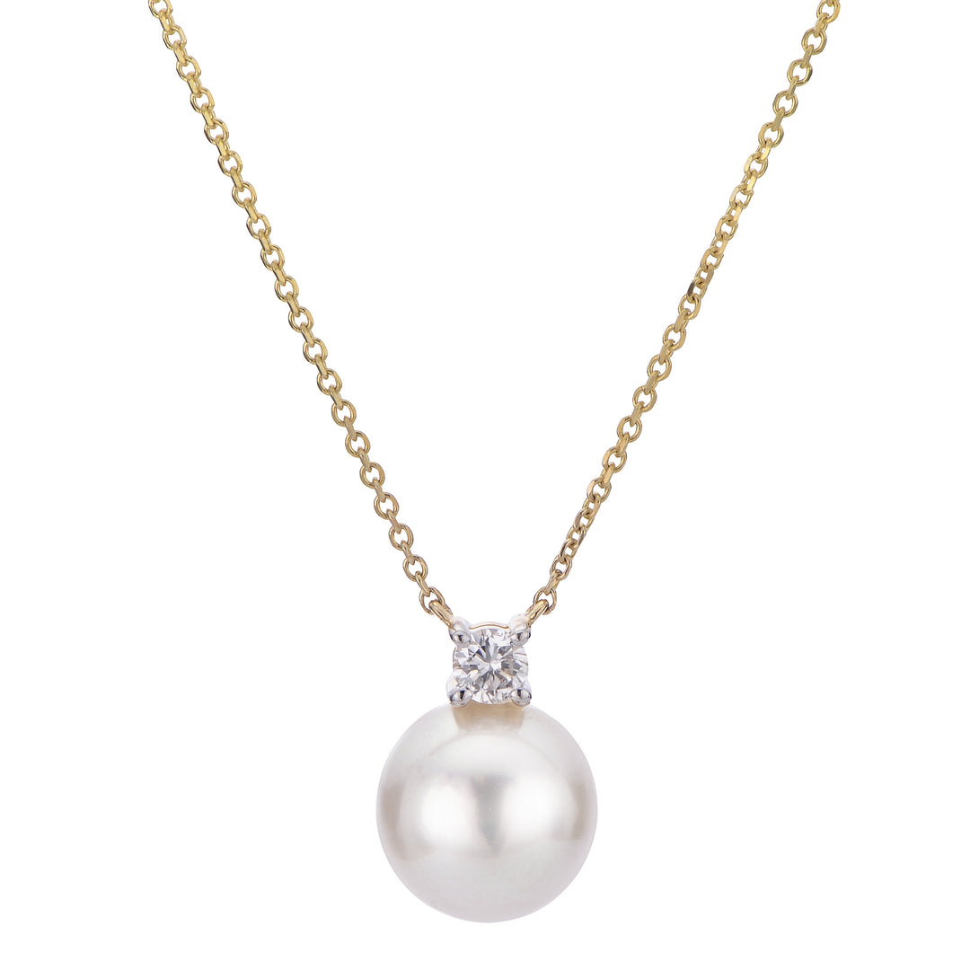 14KT Yellow Gold Akoya Pearl Necklace