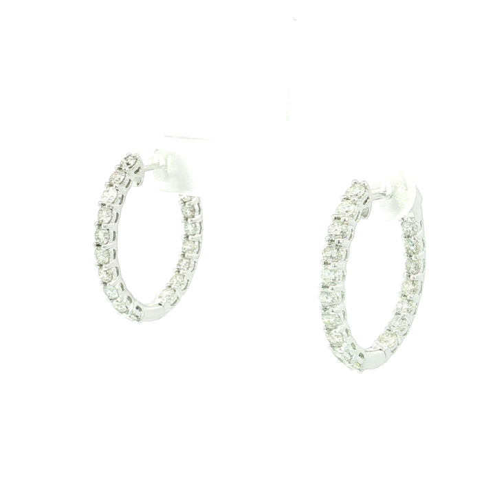 DIAMOND HOOP EARRING