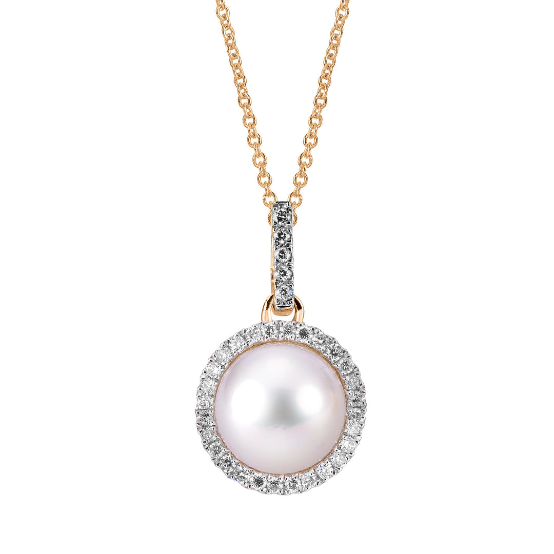14KT Yellow Gold Akoya Pearl Pendant