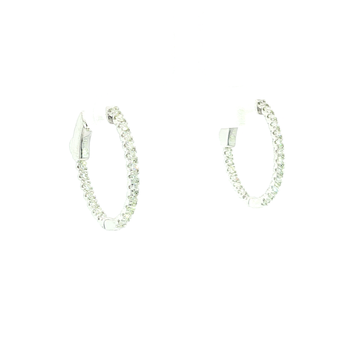 DIAMOND HOOP EARRING