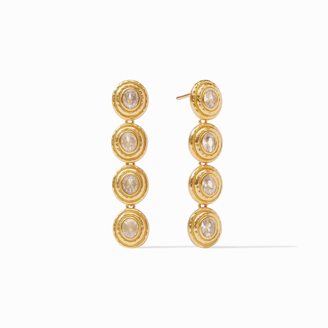 Julie Vos - 24K gold plate Tudor Tier Earring