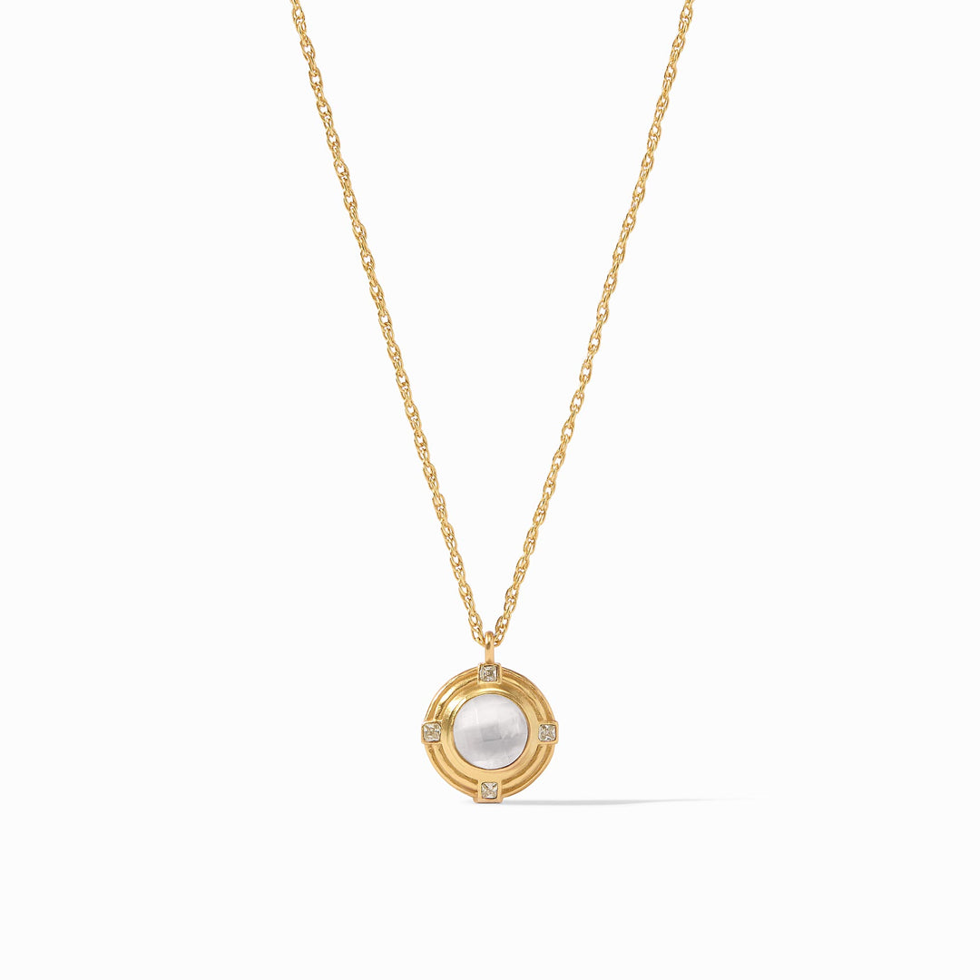 Julie Vos - 24K gold plate Astor Solitaire Necklace