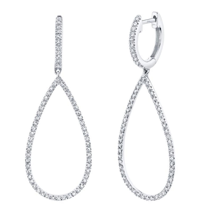 SC22003282V2 14K White Gold Drop Earrings from the Kate Collection