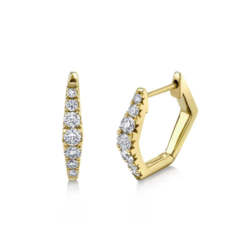 SC22007951 14K Yellow Gold Huggie Earrings from the Kate Collection