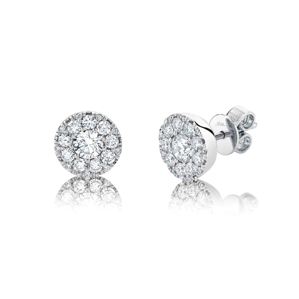 SC22008052 14K White Gold Stud Earrings from the Bella Riva
