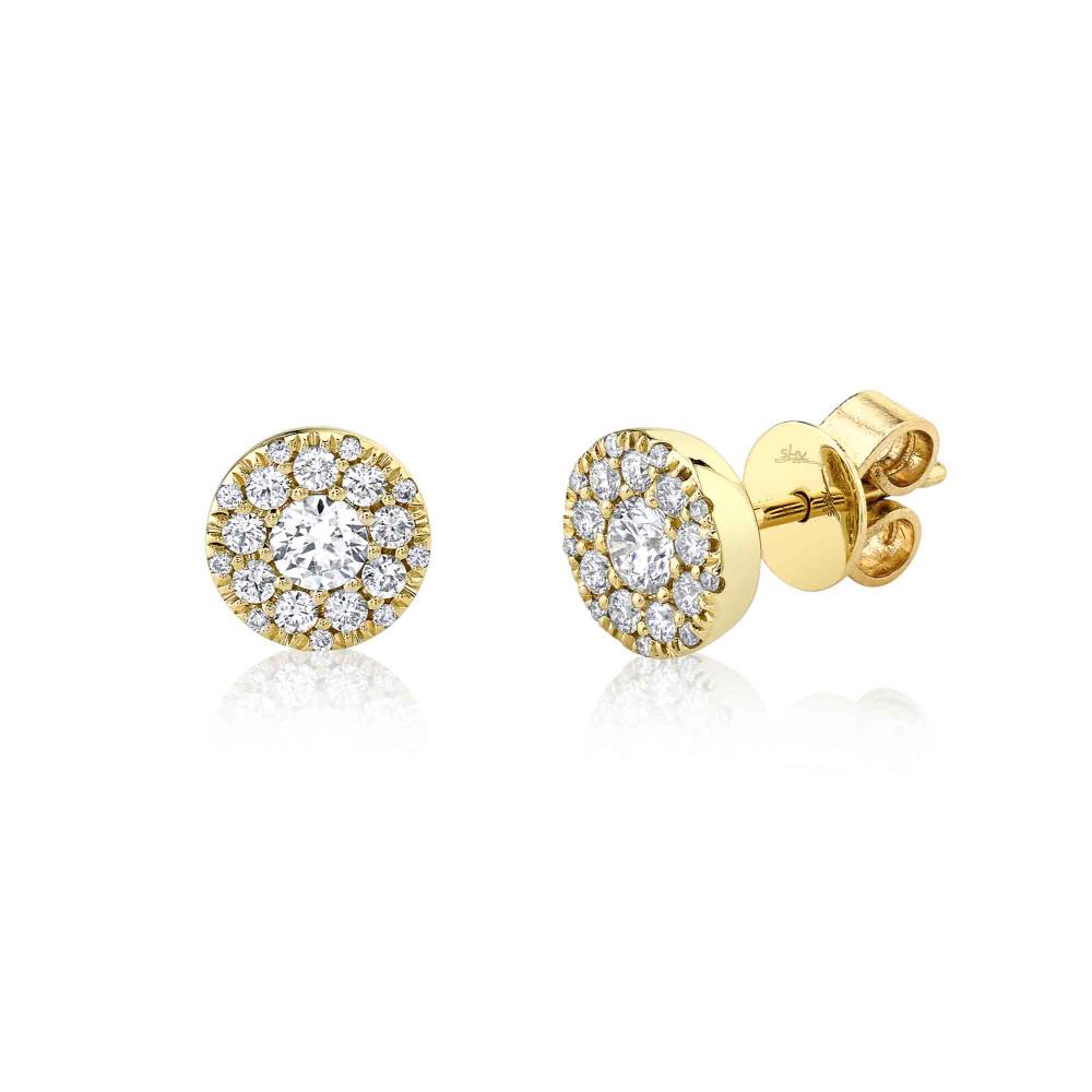 SC22008053 14K Yellow Gold Stud Earrings from the Bella Riva