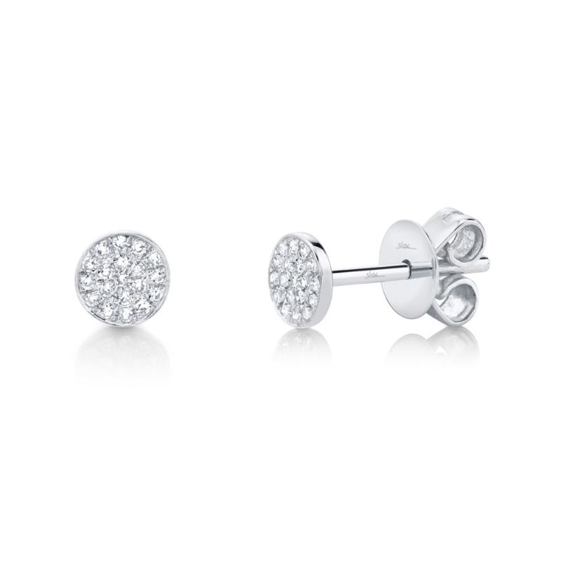 SC55001138 14K White Gold Stud Earrings from the Kate Collection