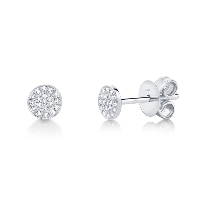 SC55001138 14K White Gold Stud Earrings from the Kate Collection