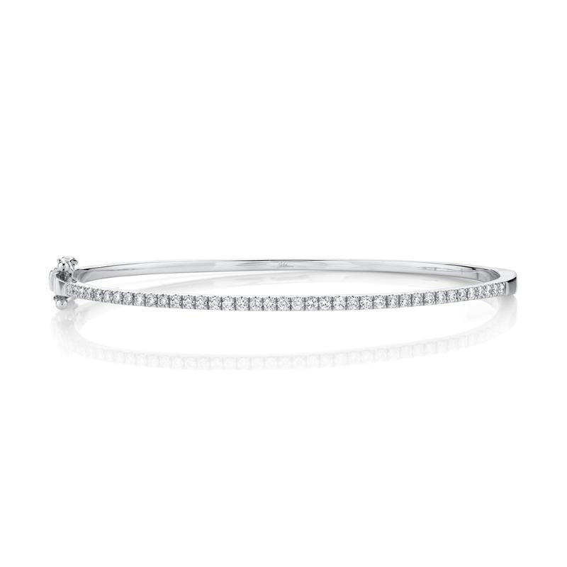 SC55004036ZM 14K White Gold Bangle Bracelet from the Kate Collection