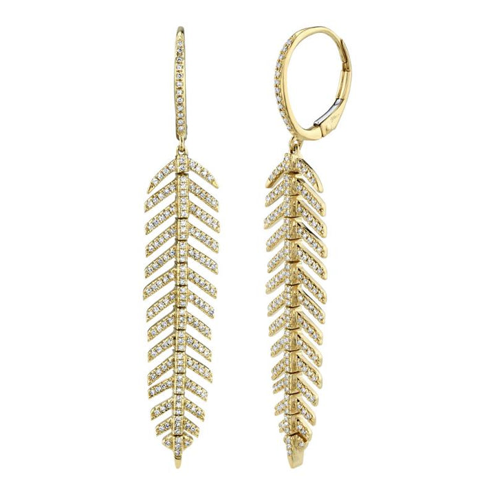 SC55004558V2 14K Yellow Gold Drop Earrings from the Kate Collection