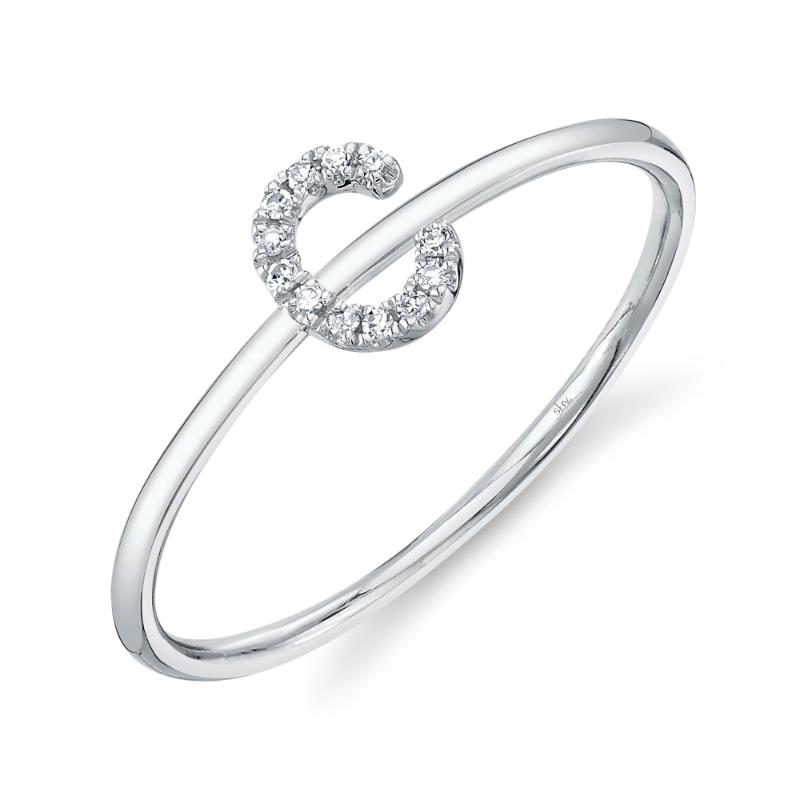 SC55005347-C 14K White Gold Fashion Ring from the Initial Collection