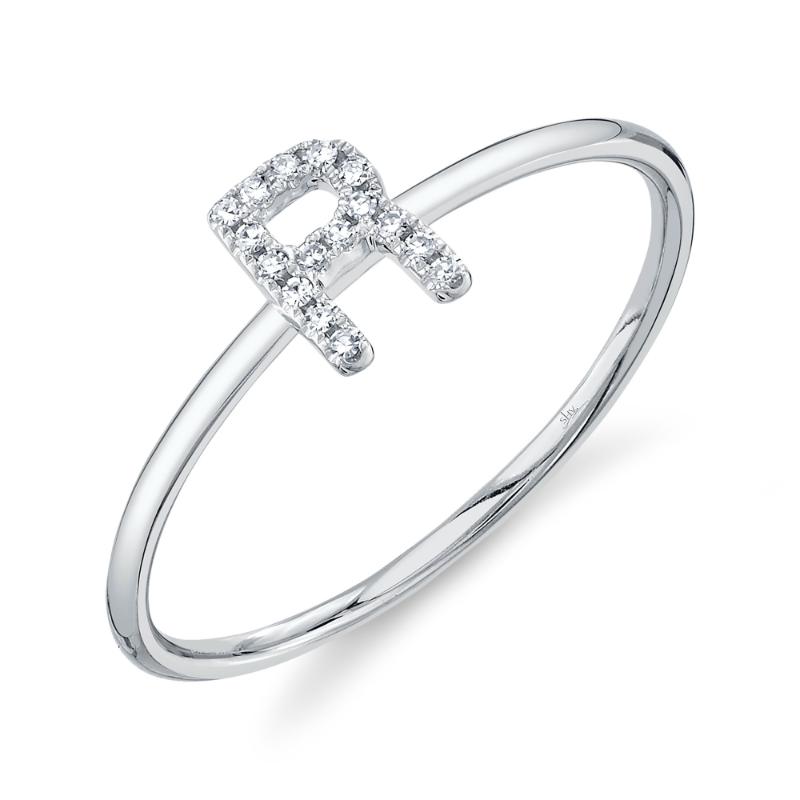 SC55005347-R 14K White Gold Fashion Ring from the Initial Collection
