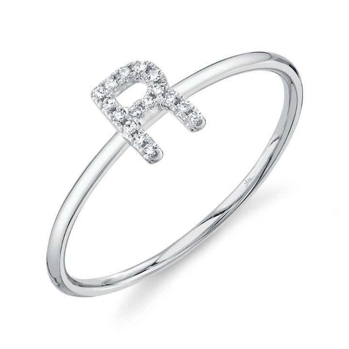 SC55005347-R 14K White Gold Fashion Ring from the Initial Collection