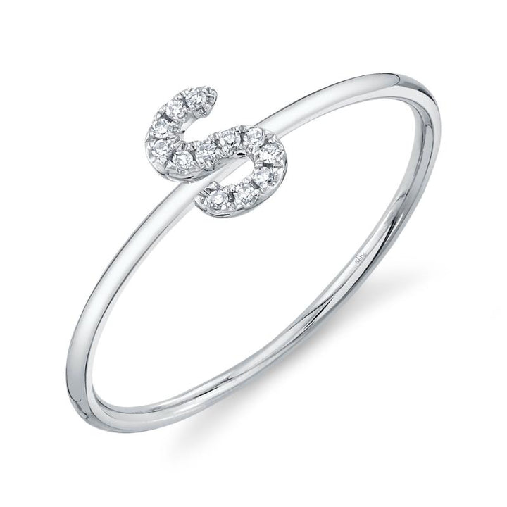 SC55005347-S 14K White Gold Fashion Ring from the Initial Collection