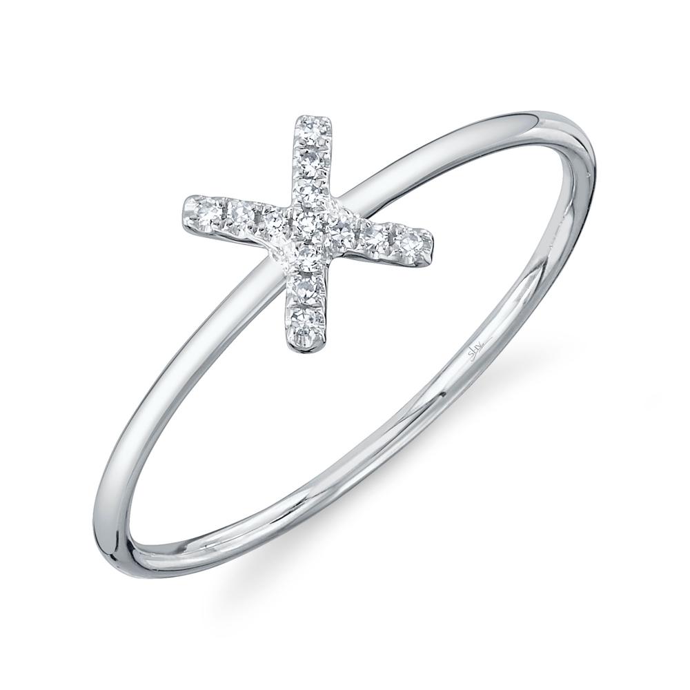 SC55005347-X 14K White Gold Fashion Ring from the Initial Collection