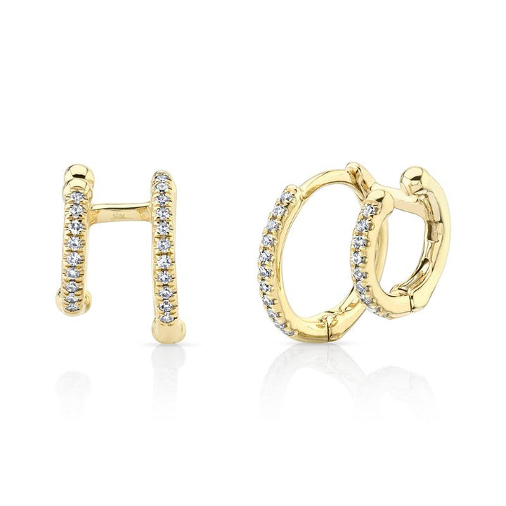 SC55005961V2 14K Yellow Gold Huggie Earrings from the Kate Collection