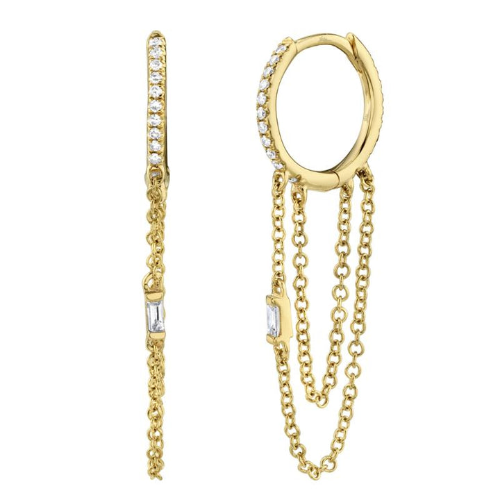 SC55005964 14K Yellow Gold Huggie Earrings from the Kate Collection