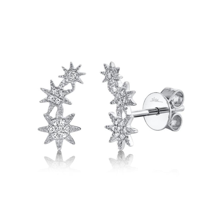 SC55006157 14K White Gold Stud Earrings from the Kate Collection