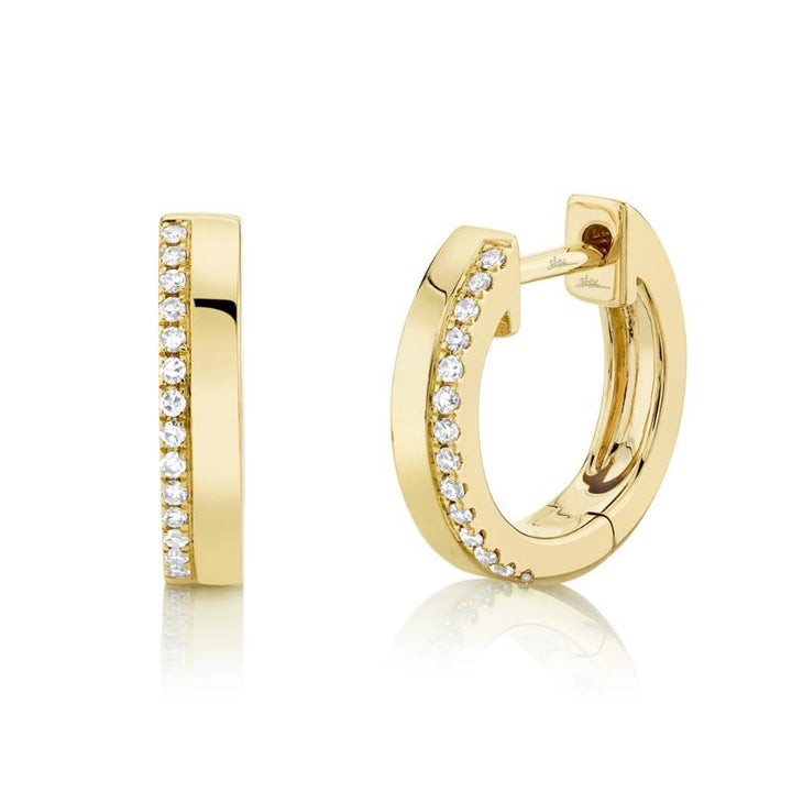SC55006225 14K Yellow Gold Huggie Earrings from the Kate Collection