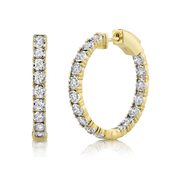 SC55006310 14K Yellow Gold Hoop Earrings from the Stella Collection