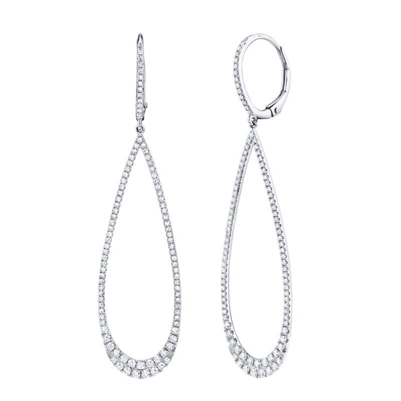 SC55006364 14K White Gold Drop Earrings from the Kate Collection