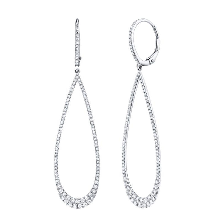 SC55006364 14K White Gold Drop Earrings from the Kate Collection