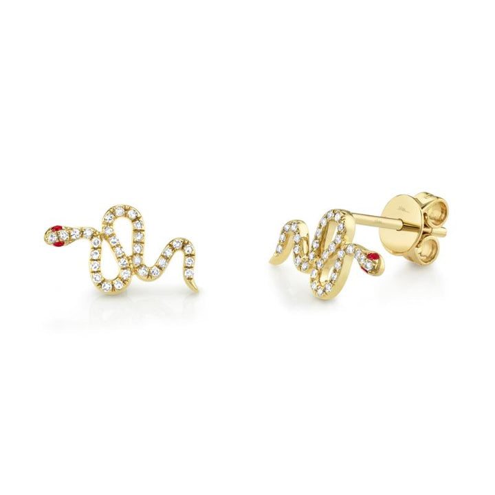 SC55006715 14K Yellow Gold Stud Earrings from the Kate Collection
