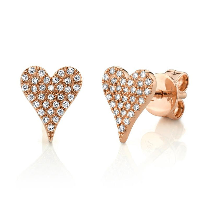 SC55006930 14K Pink Gold Stud Earrings from the Kate Collection