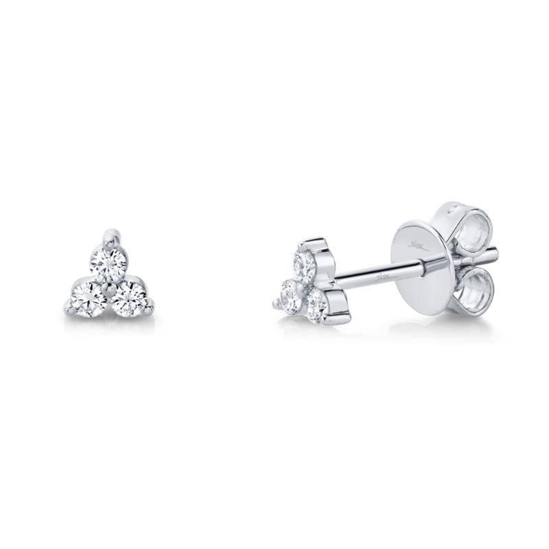 SC55007041V2 14K White Gold Stud Earrings from the Kate Collection