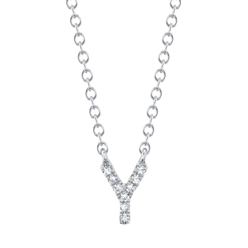 SC55007903-Y 14K White Gold Fashion Necklace from the Initial Collection