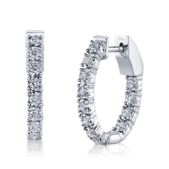 SC55009478H0.75 14K White Gold Hoop Earrings from the Stella Collection