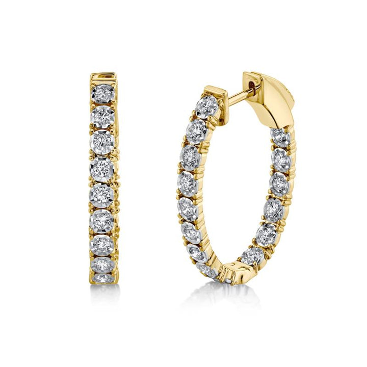 SC55009479 14K Yellow Gold Hoop Earrings from the Stella Collection