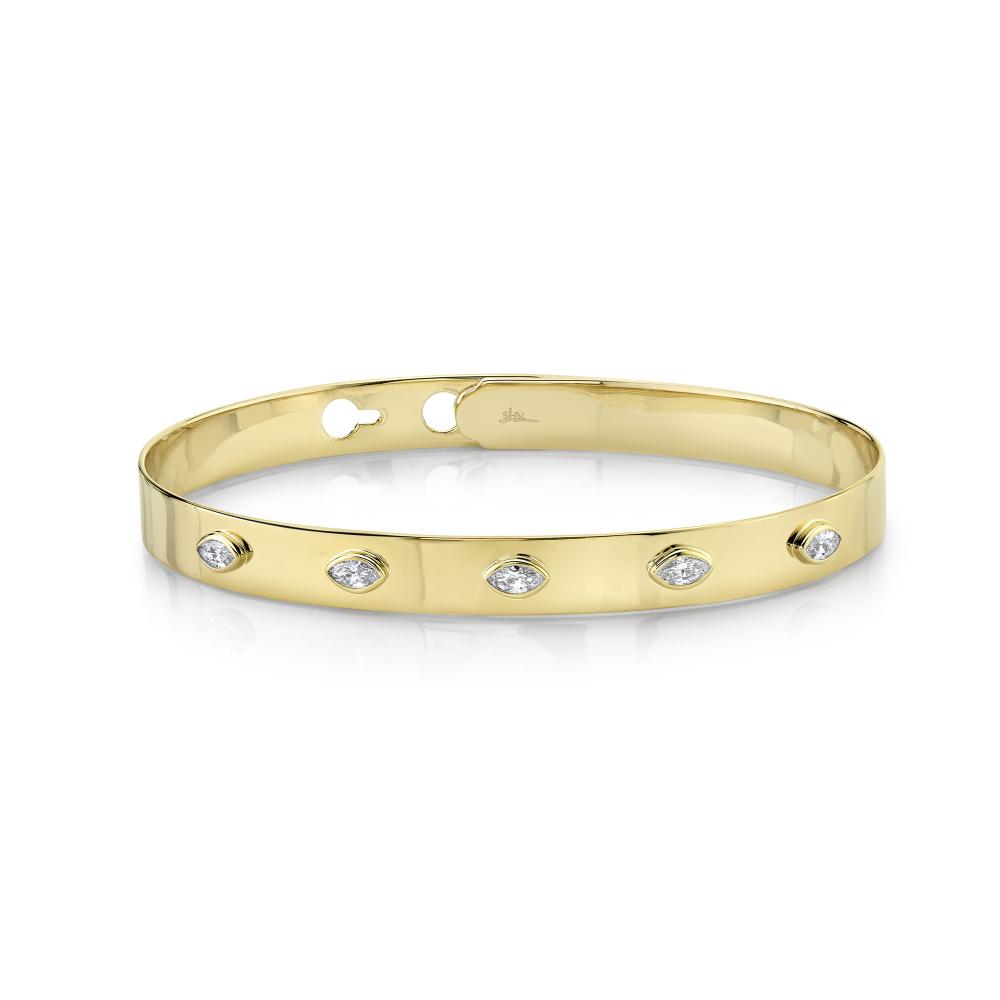 SC55021224ZS 14K Yellow Gold Bangle Bracelet from the Kate Collection
