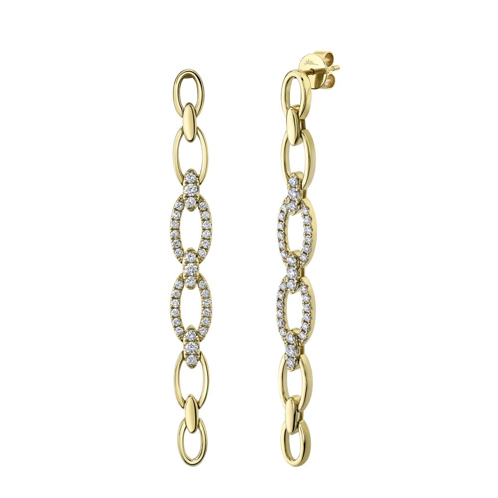 SC55021236 14K Yellow Gold Drop Earrings from the Kate Collection
