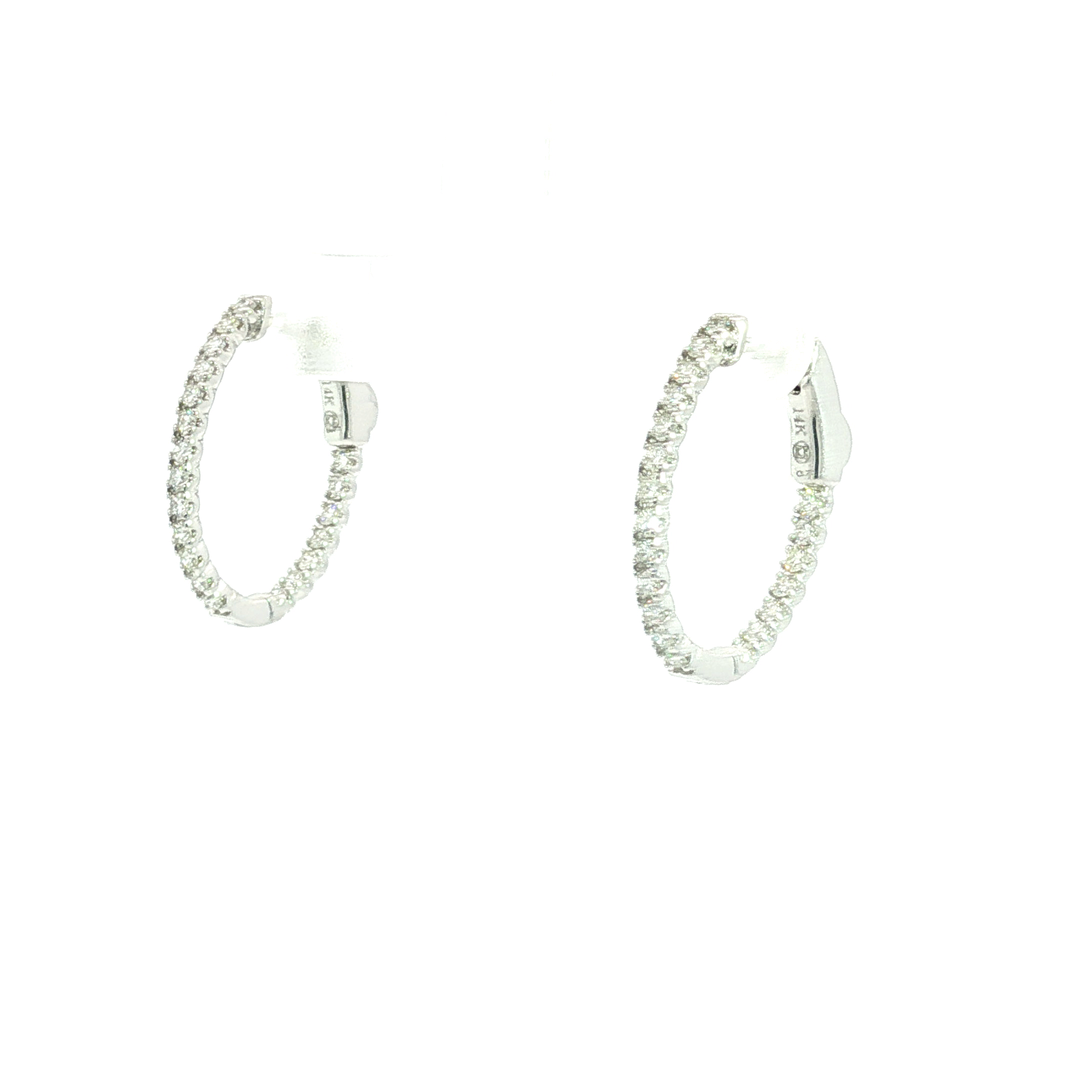 DIAMOND HOOP EARRING