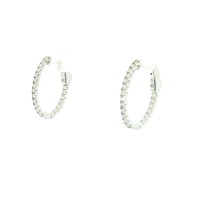 DIAMOND HOOP EARRING
