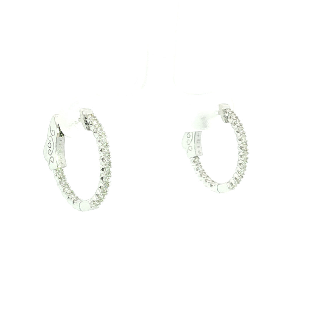DIAMOND HOOP EARRING