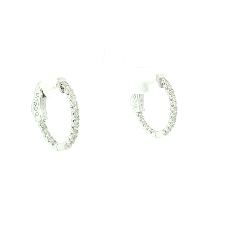 DIAMOND HOOP EARRING
