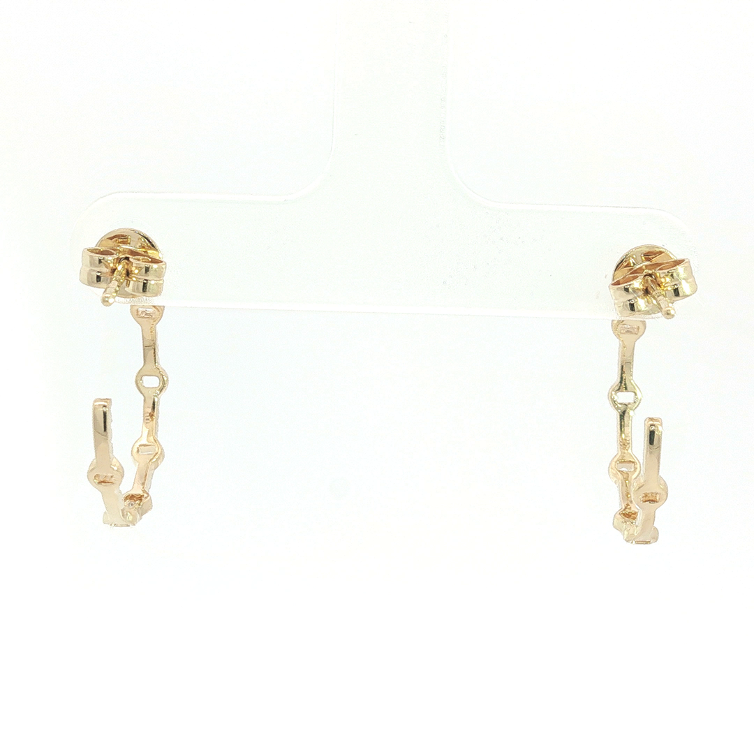DIAMOND HOOP EARRING