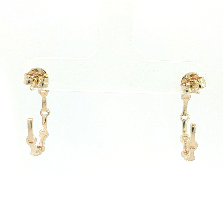 DIAMOND HOOP EARRING