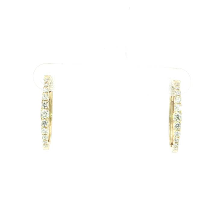 DIAMOND HOOP EARRING