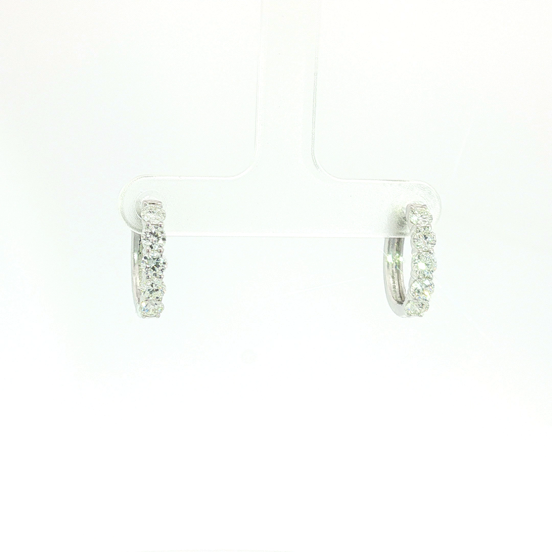 DIAMOND HOOP EARRING